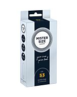 Mister size 53mm - pack de 10 preservativos