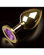 Plug anal jewellery large oro / morado