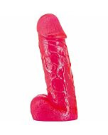 Pene realistico con testiculos - 20cm - rojo