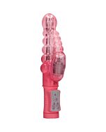 Vibrador rampante burbujas con rotación - rosa