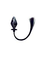 Plug de cristal con cola pony - grande