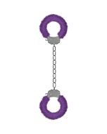 Ouch pleasure esposas para tobillos con felpa lila