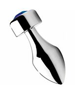 Plug de aluminio con gema azul - pequeño