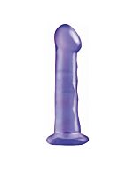 Basix pene de gelatina lila 16 cm