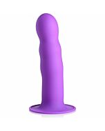 Dildo ondulado exprimible - morado