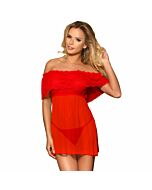 Subblime vestido corto + tanga rojo s/m