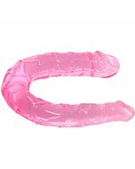 Baile double dong dildo doble rosa