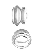 Clear plungers estimuladores pezones silicona tamaño pequeño - transparente