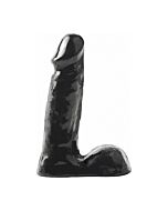 Basix pene de gelatina negro 15 cm