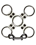 Bare bondage collar con correa