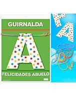 Guirnalda felicidades abuelo (cartulina 220gr)