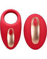 Doble vibración anillo poise rojo