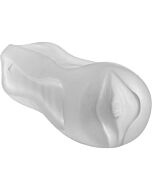 Balls deep masturbador vagina 23 cm transparente