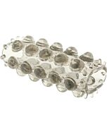 Super stretchy funda texturada para pene negro