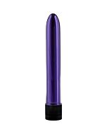 Vibrador clasico metalizado lila 17cm
