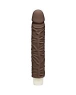 The shakin vibrador realista chocolate 23 cm