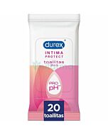 Durex intima protect toallitas de higiene íntima 20uds