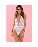 Plunge in body escote v - blanco