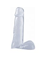 Basix rubber works pene 19 cm transparente