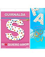 Guirnalda si quiero amor (cartulina 220gr)