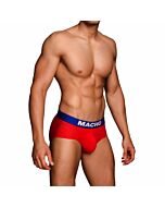 Macho - ms080 calzoncillo deportivo rojo talla s