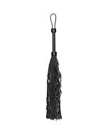 Azotador suede flogger negro