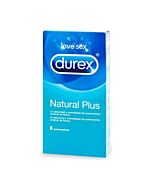 Durex natural plus 6 unidades