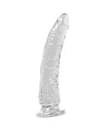 Basix pene de gelatina slim 19 cm transparente