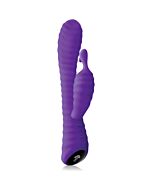 Ripple rabbit - vibrador de silicona morado