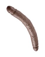 King cock dildo doble marron 30 cm