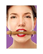 Ouch mordaza de madera lila