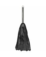 Latigo de metal y mango de acero - negro