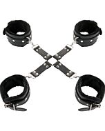 Esposas Darkness Cuero Negro