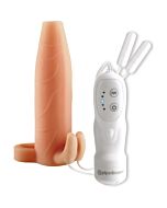 Funda para el pene con vibrador para ella