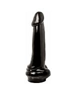 Basix pene de gelatina 21 cm negro