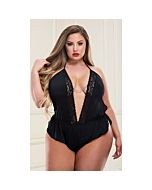 Baci sexy body de satén - negro
