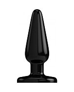 Butt plug - basic - 12,8 cm - negro