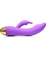 10x come hither g-focus vibrador de silicona - morado