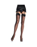 Leg avenue medias transparentes con lazo negro