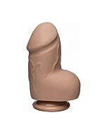 Fat d - pene realístico firmskyn 15,7cm - vainilla