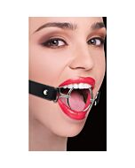 Mordaza Cuero Negro XL