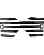 Bad romance mascara translucida/negra con costuras