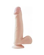Basix pene de gelatina succion natural 19 cm