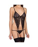 Picardías black rain negro