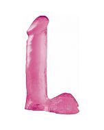 Basix pene de gelatina 17 cm rosa