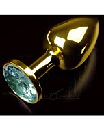 Plug anal jewellery small oro / esmeralda