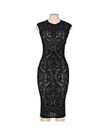 Vestido embroidery negro