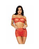 Conjunto Sensual Rojo Triple Tentación