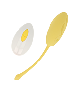 Vibrojoya Texturas - Huevo Vibrador 10 Modos (Amarillo)