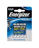 Pilas Energizer Ultimate Lithium AAA 1,5V (Blíster 4)